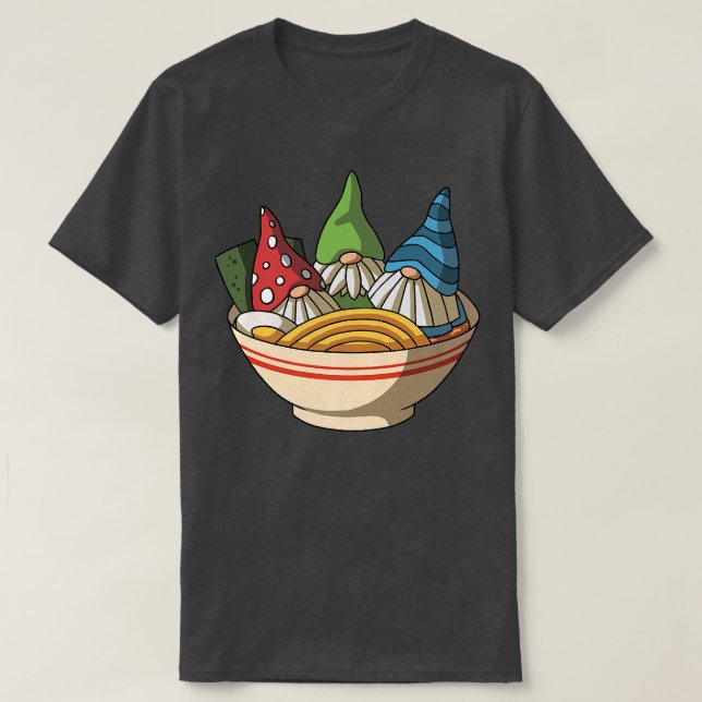 Kawaii Anime Gnomes Asian Noodles Japanese Ramen 5 T-Shirt (Design Front)