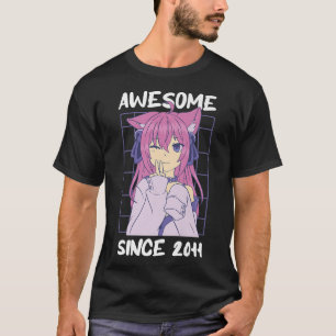 Kawaii Anime Merch 11th Birthday Girl 11 Years Old T-Shirt