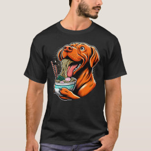 Kawaii Anime Vizsla Dog Ramen T-Shirt
