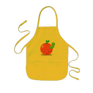 kawaii apple apron