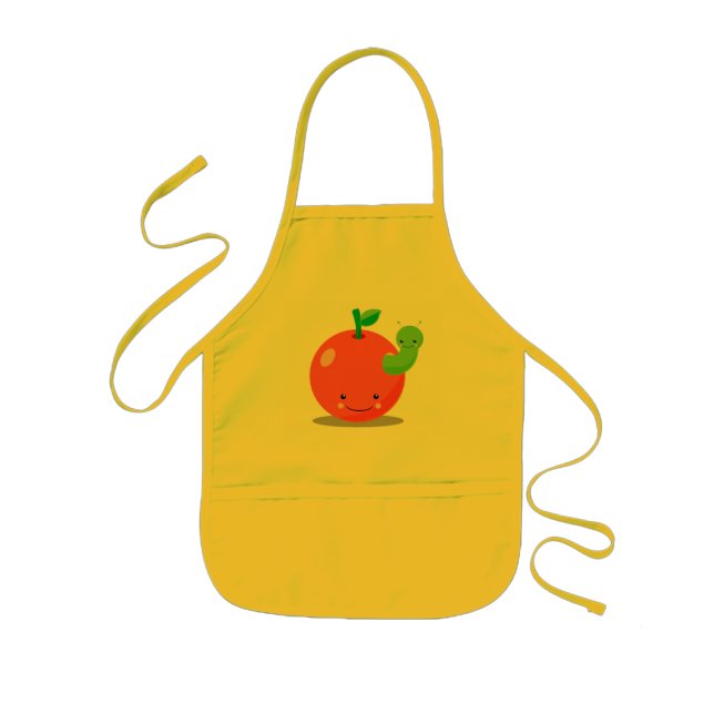 kawaii apple apron (Front)