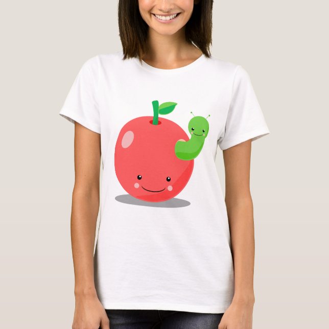 kawaii apple T-Shirt (Front)