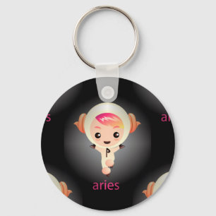 kawaii aries key ring