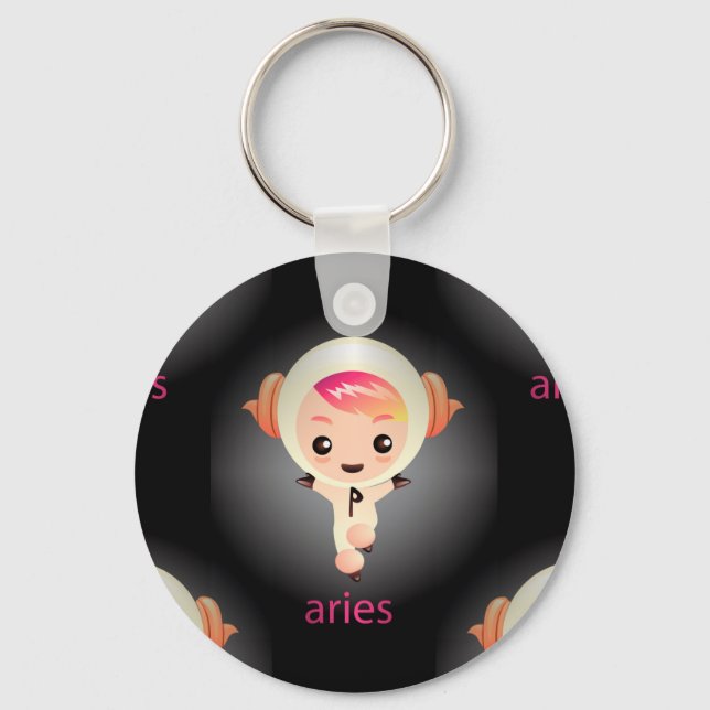 kawaii aries key ring (Front)