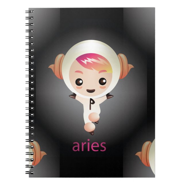 kawaii aries notebook (Front)