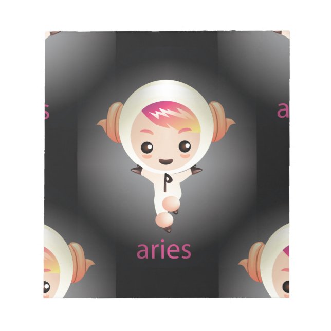 kawaii aries notepad (Front)