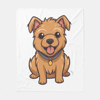 Kawaii Australian Terrier Puppy Fleece Blanket