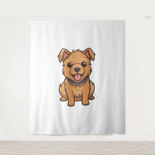 Kawaii Australian Terrier Puppy Tapestry