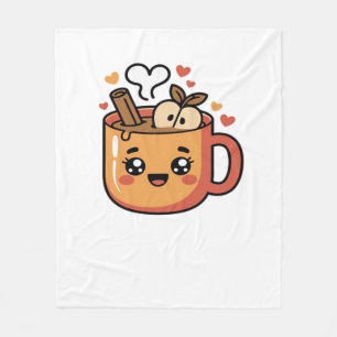 kawaii autumn tea Classic T-Shirt Fleece Blanket