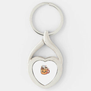 kawaii autumn tea Classic T-Shirt Key Ring