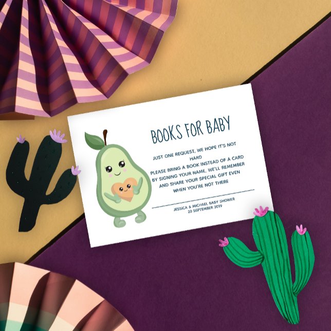 Kawaii Avocado Books for Baby  Enclosure Card (Creator Uploaded)