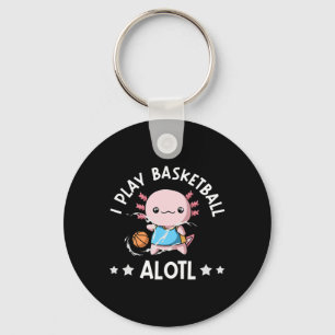 Kawaii Axolotl Pun Funny I Play Sketll Alotl Key Ring