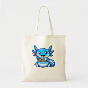 Kawaii Axolotl Ramen Anime Cutecore Teens Kids T-S Tote Bag