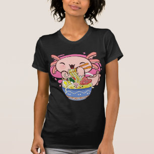 Kawaii Axolotl Ramen Japanese Anime Noodle Kids Te T-Shirt