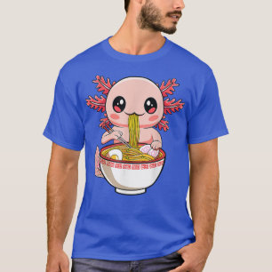 Kawaii Axolotl Ramen Noodles Japanese Anime Otaku T-Shirt