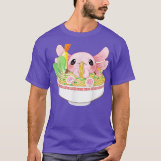 Kawaii Axolotl Ramen Noodles Japanese Food Anime G T-Shirt
