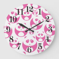 Kawaii Baby Pink and White Panda Pattern