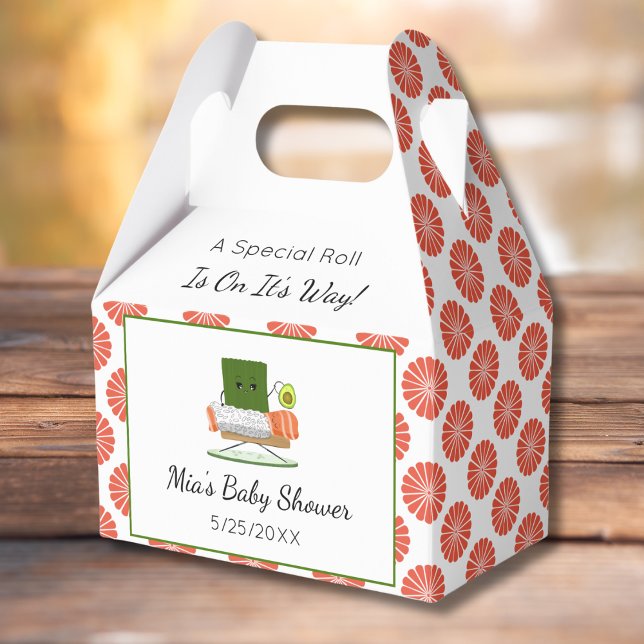 Kawaii Baby Shower: Sushi and Salmon Roll Theme Favour Box (Creator Uploaded)