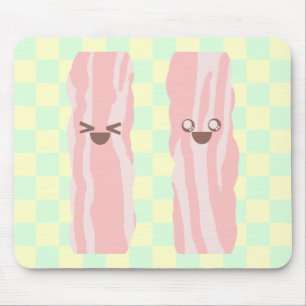 kawaii bacon breakfast mouse pad