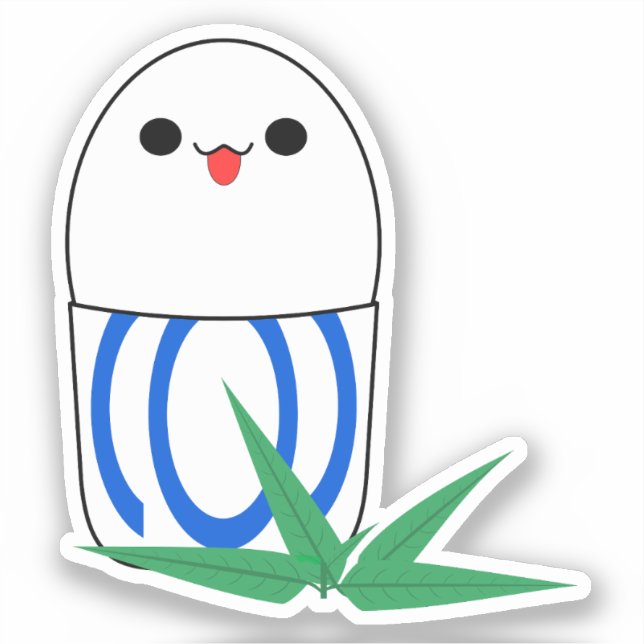 Kawaii Balut Egg Vinyl Sticker (Front)