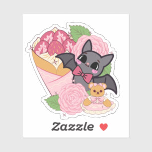 Kawaii Bat, Strawberry Crepe and Teddy Bear