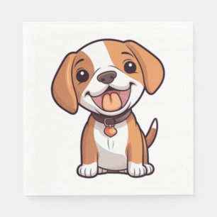 Kawaii Beagle Puppy   Napkin