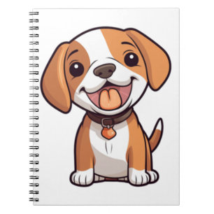 Kawaii Beagle Puppy Notebook