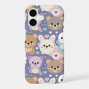 Kawaii Bear and Animal IPhone 17 Case