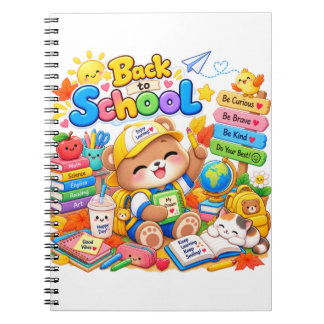 Kawaii Bear Back to School Study Notebook