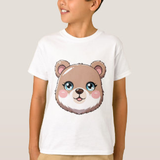Kawaii Bear Head T-Shirt