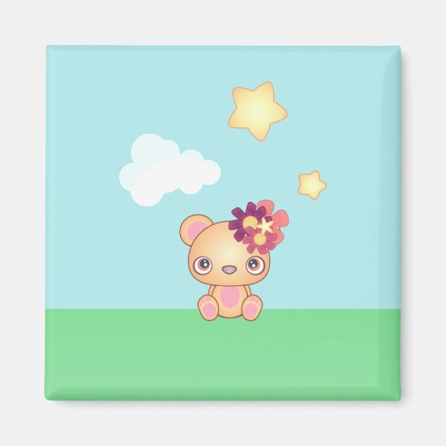 Kawaii Bear Magnet (Front)