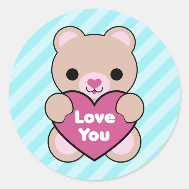 Kawaii Bear Stickers (Front)