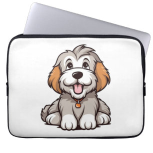 Kawaii Bearded Collie Puppy   Laptop Sleeve