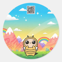 Kawaii Bee – Cute & Whimsical Sticker