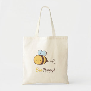 Kawaii Bee Happy For Her Tote Bag