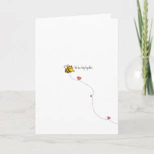 Kawaii Bee Pun Valentine Card