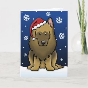 Kawaii Belgian Tervuren Christmas Card