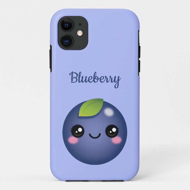Kawaii Blueberry Case-Mate iPhone Case (Back)