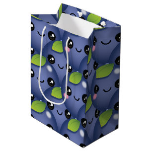 Kawaii Blueberry Medium Gift Bag