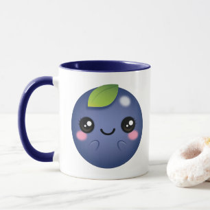 Kawaii Blueberry Mug