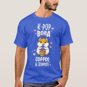Kawaii Boba And KPop Shirt Girls Coffee Ramen