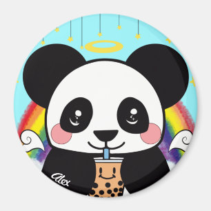Kawaii Boba Panda Bear   Magnet
