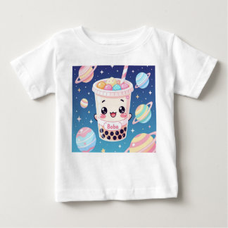 Kawaii Boba Tea Galaxy Toddler T-Shirt 