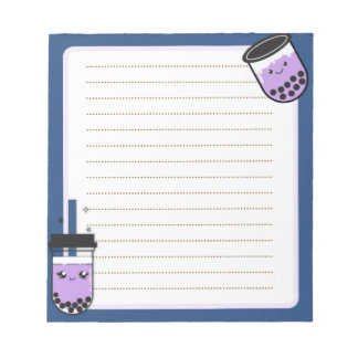 Kawaii Boba Tea Notepad