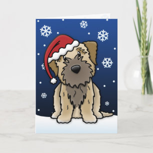 Kawaii Border Terrier Christmas Card