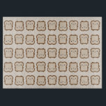 Kawaii Bread / Toast Cutting Board<br><div class="desc">A repeat pattern of kawaii bread or toast,  ready for breakfast,  afternoon tea or a lunchtime sandwich.</div>