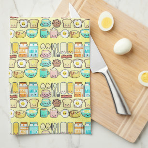 Kawaii Breakfast Club Tea Towel