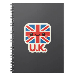 Kawaii British Flag – Cute UK Design Notebook