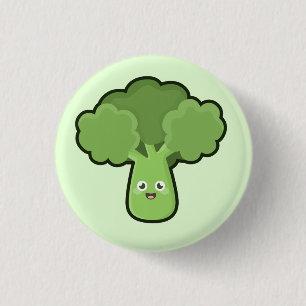 Kawaii Broccoli 3 Cm Round Badge
