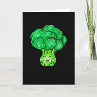 Kawaii Broccoli Cute Vegetables Veggie Fun Food Card